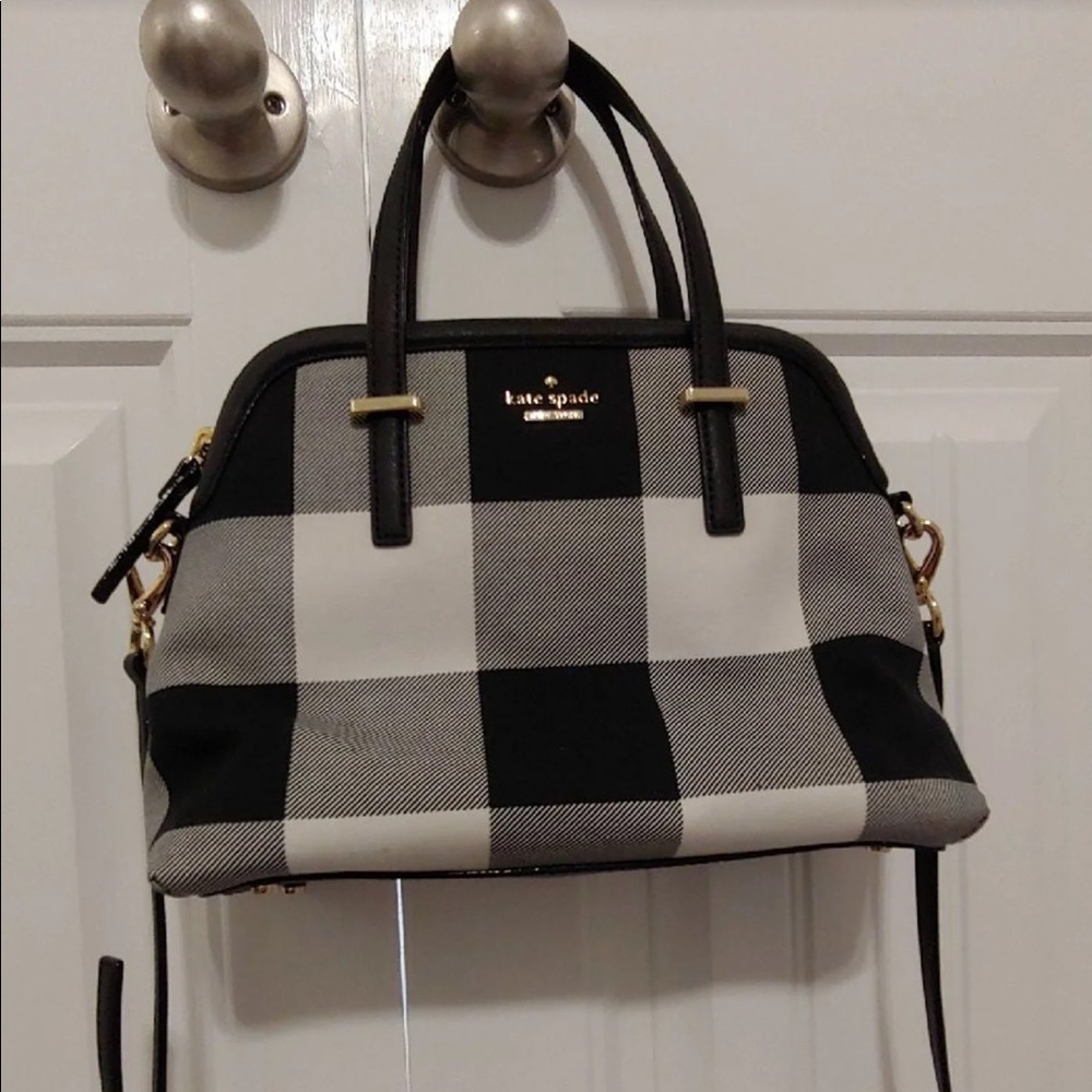 Kate Spade Buffalo Check Margot purse